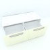 Armonia Comoda alba cu 2 sertare cu maner front MDF Vanilie